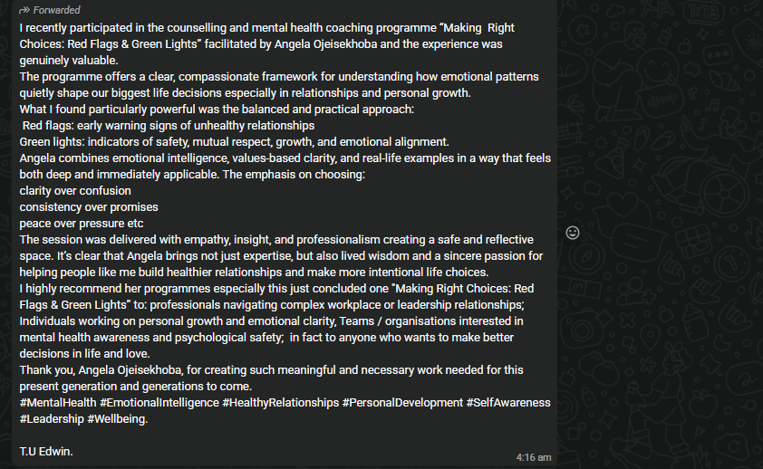 WhatsApp Testimonial 5